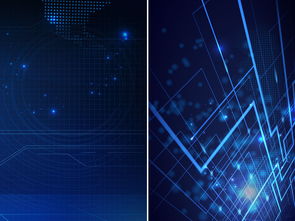 大氣絢麗藍(lán)色科技互聯(lián)網(wǎng)展板背景圖 高清PSD模板助力商務(wù)科技展示